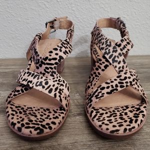 Madewell Size 6.5 Asymmetrical Sandals Calf Hair